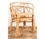 Fauteuil en rotin naturel dossier croisé Charlie - 7