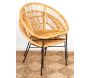 Fauteuil en rotin naturel et métal - 6