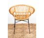 Fauteuil en rotin naturel et métal - 7