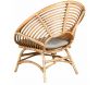 Fauteuil en rotin naturel  ajouré - AUB-4144
