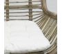 Fauteuil en rotin teinté gris - 6