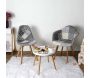 Fauteuil scandinave Patchwork (Lot de 2) - 8