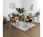 Fauteuil scandinave Patchwork (Lot de 2) - THE HOME DECO FACTORY