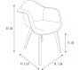 Fauteuil scandinave pour enfant imitation fourrure - CMP-3811