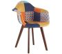 Fauteuil scandinave patchwork (Lot de 2) - CMP-4486