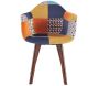 Fauteuil scandinave patchwork (Lot de 2) - 169