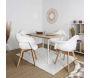 Fauteuil scandinave patchwork blanc - THE HOME DECO FACTORY