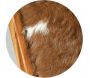 Fauteuil en teck et peau de chèvre Buru - AUB-4057