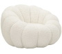 Fauteuil en tissu Bubble 92 x 61 cm