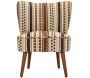 Fauteuil en tissu Ethnic 65 x 68 x 80 cm - MAU-0891