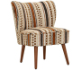 Fauteuil en tissu Ethnic 65 x 68 x 80 cm