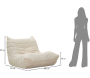 Fauteuil en tissu Mask 103 x 100 x 80 cm - MAU-0880