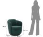 Fauteuil en tissu Torino 70 x 72 x 75 cm - MAU-0580