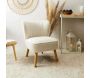 Fauteuil en tissu bouclette Erika - THE HOME DECO FACTORY