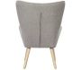 Fauteuil en tissu bouclette et bois Rhea - 5