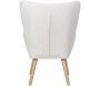 Fauteuil en tissu bouclette et bois Rhea - 5