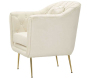 Fauteuil en tissu capitonné Budapest 88 x 83 x 91 cm - 5