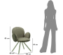 Fauteuil en tissu côtelé Stockholm (Lot de 2) - MAU-0676