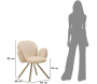 Fauteuil en tissu côtelé Stockholm (Lot de 2) - MAU-0675