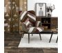Fauteuil en tissu côtelé patchwork Scott - THE HOME DECO FACTORY