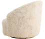 Fauteuil en tissu fluffy Astru 75 x 70 x 75 cm - 5