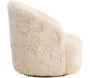 Fauteuil en tissu fluffy Astru 75 x 70 x 75 cm - 7