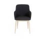 Fauteuil en tissu et hévéa Manie (Lot de 2) - 236