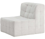 Fauteuil en tissu matelassé Malou 80 x 87 x 73 cm - VEN-1120