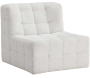 Fauteuil en tissu matelassé Malou 80 x 87 x 73 cm