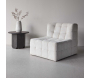 Fauteuil en tissu matelassé Malou 80 x 87 x 73 cm - VENTURE HOME