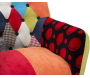 Fauteuil en tissu patchwork 71 x 63 x 78 cm - 8