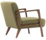 Fauteuil en tissu vert Kemer - 5