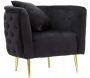 Fauteuil en tisu matelassé Bucarest 76 x 74 x 71 cm