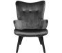 Fauteuil en velours Helsinki - THE HOME DECO FACTORY