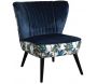 Fauteuil en velours Jungle