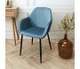 Fauteuil en velours cotelé Giulia (Lot de 2) - 7