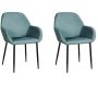Fauteuil en velours cotelé Giulia (Lot de 2)