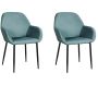 Fauteuil en velours cotelé Giulia (Lot de 2)