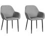 Fauteuil en velours cotelé Giulia (Lot de 2)