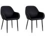 Fauteuil en velours cotelé Giulia (Lot de 2)