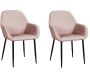 Fauteuil en velours cotelé Giulia (Lot de 2)