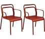 Fauteuils en aluminium Eos (Lot de 2)