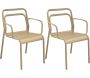 Fauteuils en aluminium Eos (Lot de 2)