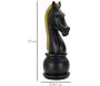 Figurine échec décoratif en polyrésine noire et dorée - MAU-0245