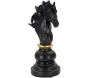 Figurine échec décoratif en polyrésine noire et dorée - 31,90