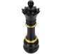 Figurine échec décoratif en polyrésine noire et dorée - 52,90