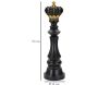 Figurine échec décoratif en polyrésine noire et dorée - MAU-0244