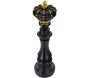 Figurine échec décoratif en polyrésine noire et dorée - 52,90