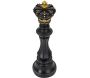 Figurine échec décoratif en polyrésine noire et dorée - 36,90