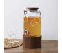 Fontaine à boisson 6 litres avec support en bois et anse - 36,90